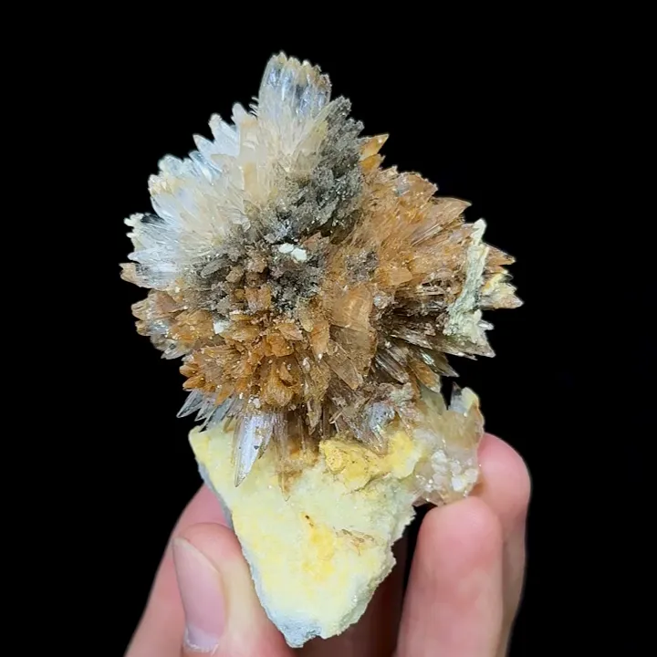 Natural Spherical Gypsum, Mineral Specimen: Guizhou,China (50*70*50MM) image