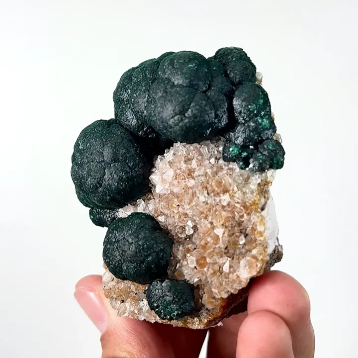 Natural Spherical Malachite, Mineral Specimen:Guangxi,China (60*65*40MM) - image 4