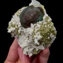Natural Spherical Pyrite and Bicolor Calcite Mineral Specimen,High Quality Specimen,DAYE,HUBEI,CHINA(60*57*36mm) - image 3