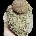 Natural Spherical Pyrite and Calcite Mineral Specimen,High Quality Specimen,DAYE,HUBEI,CHINA(143*110*67mm) - image 1
