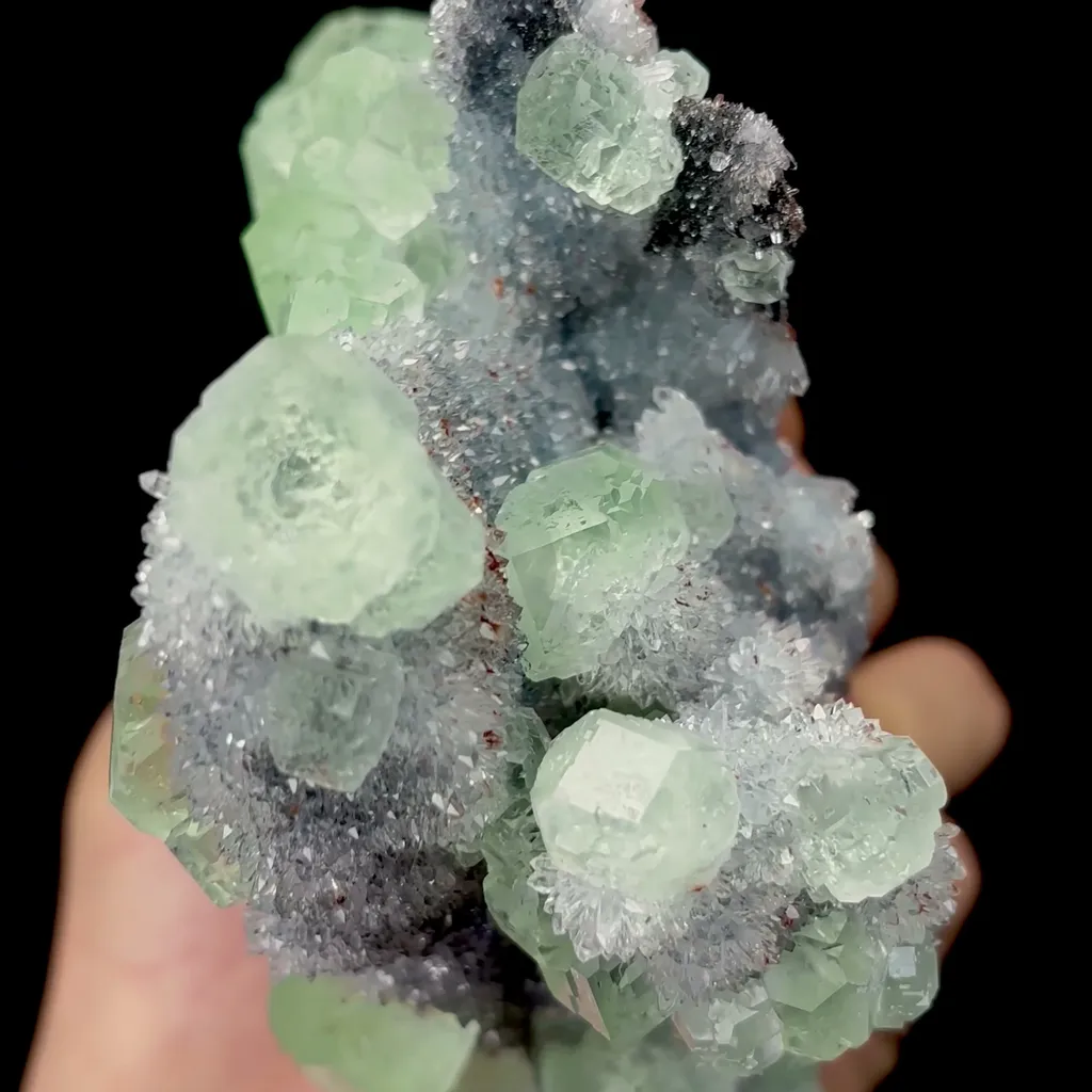 Natural Spherical Transparent Green Fluorite Mineral Specimen,High Quality Specimen,FUJIAN,CHINA(135*120*60mm) - image 3
