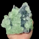 Natural Spherical Transparent Green Fluorite Mineral Specimen,High Quality Specimen,FUJIAN,CHINA(135*120*60mm) - image 1