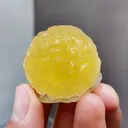 Natural Spherical Yellow Fluorite comes from Zhejiang 30*20*25MM - image 1