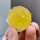 Natural Spherical Yellow Fluorite comes from Zhejiang 30*20*25MM - image 5