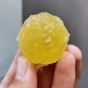 Natural Spherical Yellow Fluorite comes from Zhejiang 30*20*25MM - image 4