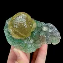 Natural Spherical Yellow Fluorite, Mineral Specimen:Beijing,China (85*55*30MM) - image 1