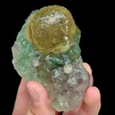 Natural Spherical Yellow Fluorite, Mineral Specimen:Beijing,China (85*55*30MM) - image 3