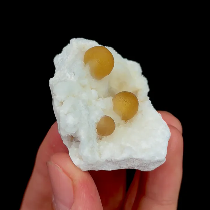 Natural Spherical Yellow Fluorite, Mineral Specimen:Guizhou,China (40*45*20MM) - image 3