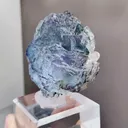 Natural Stepped Blue Fluorite comes from Yaogangxian,Hunan 55*30*50MM - image 4