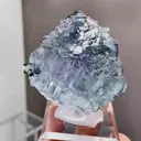 Natural Stepped Blue Fluorite comes from Yaogangxian,Hunan 55*30*50MM - image 3