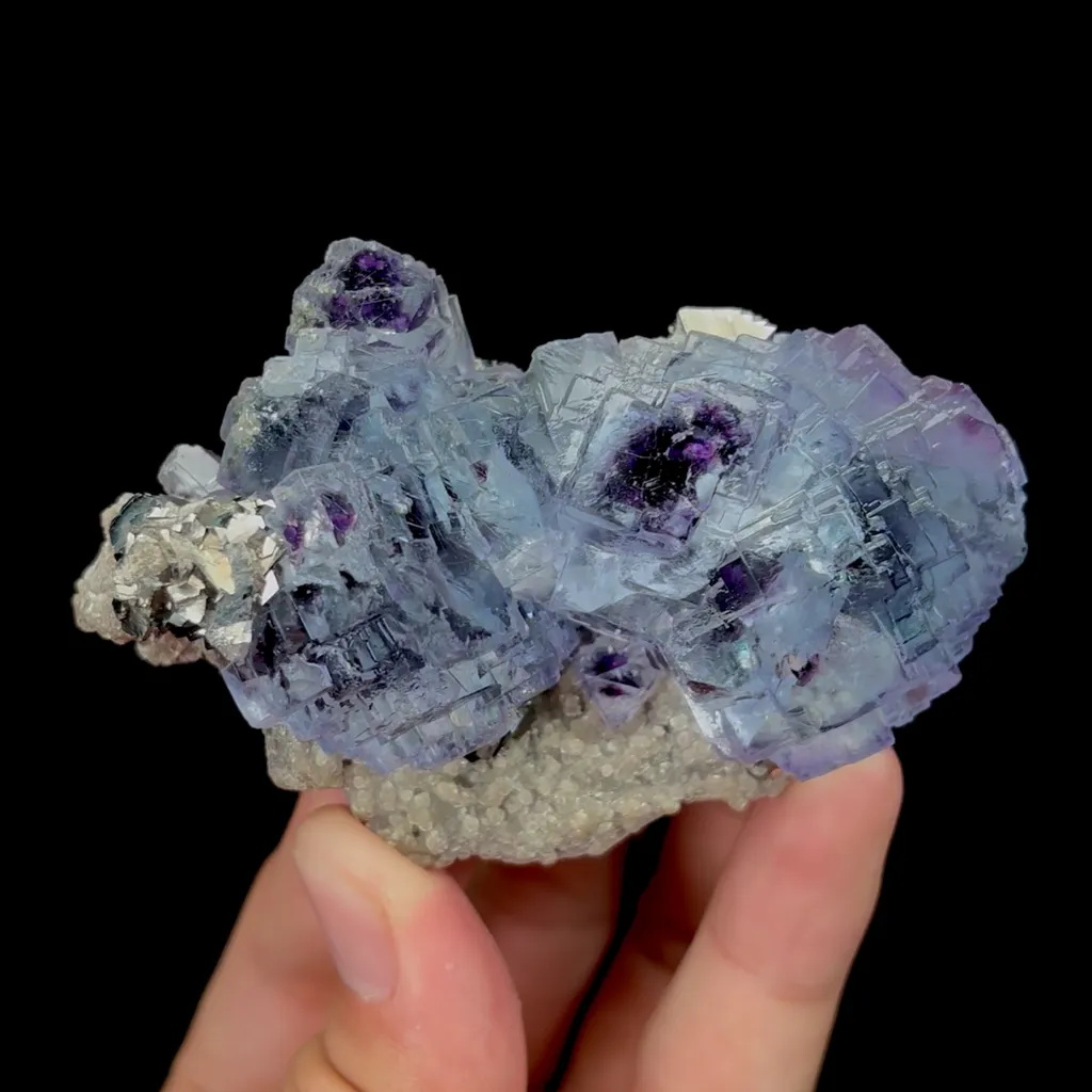 Natural Stepped Fluorite Mineral Specimen,High Quality Specimen,YAO GANG XIAN,HUNAN,CHINA(83*52*38mm) image