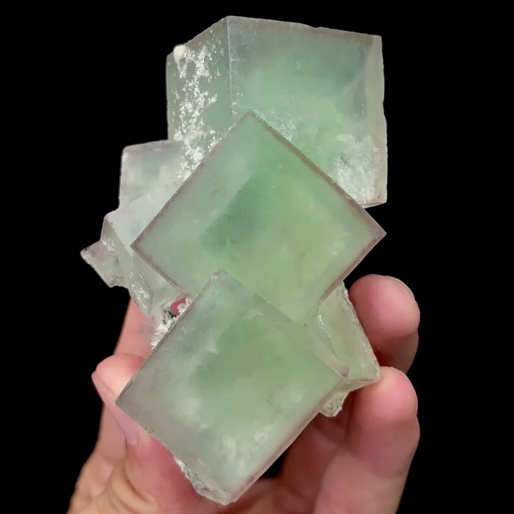 Natural Stepped Green Cubic Fluorite Mineral Specimen,High Quality Specimen,XIANGHUALING,HUNAN,CHINA(57*33*84mm) - image 2