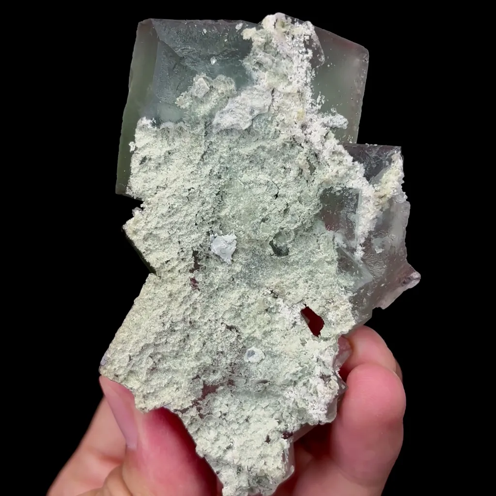 Natural Stepped Green Cubic Fluorite Mineral Specimen,High Quality Specimen,XIANGHUALING,HUNAN,CHINA(57*33*84mm) - image 4