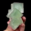 Natural Stepped Green Cubic Fluorite Mineral Specimen,High Quality Specimen,XIANGHUALING,HUNAN,CHINA(57*33*84mm) - image 1