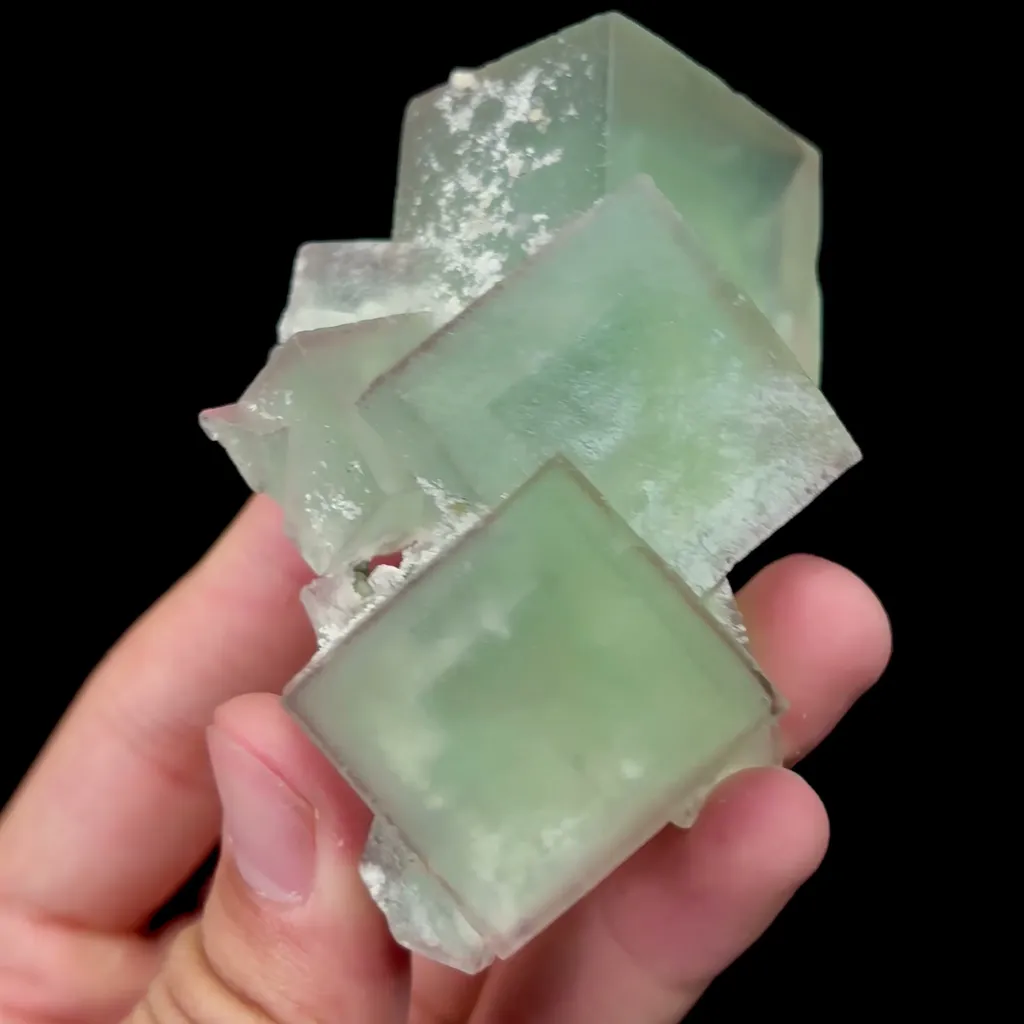 Natural Stepped Green Cubic Fluorite Mineral Specimen,High Quality Specimen,XIANGHUALING,HUNAN,CHINA(57*33*84mm) - image 3