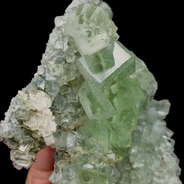 Natural Stepped Green Fluorite Mineral Specimen,High Quality Specimen,XIANGHUALING,HUNAN,CHINA(160*150*62mm) - image 4