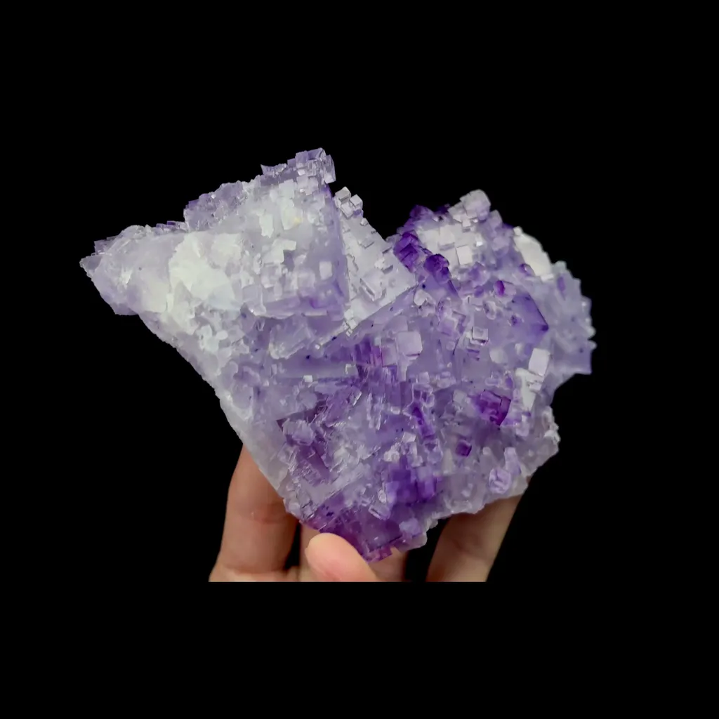 Natural Stepped Purple Fluorite Mineral Specimen,High Quality Specimen,NORTHWEST CHINA(158*95*30mm) - image 2