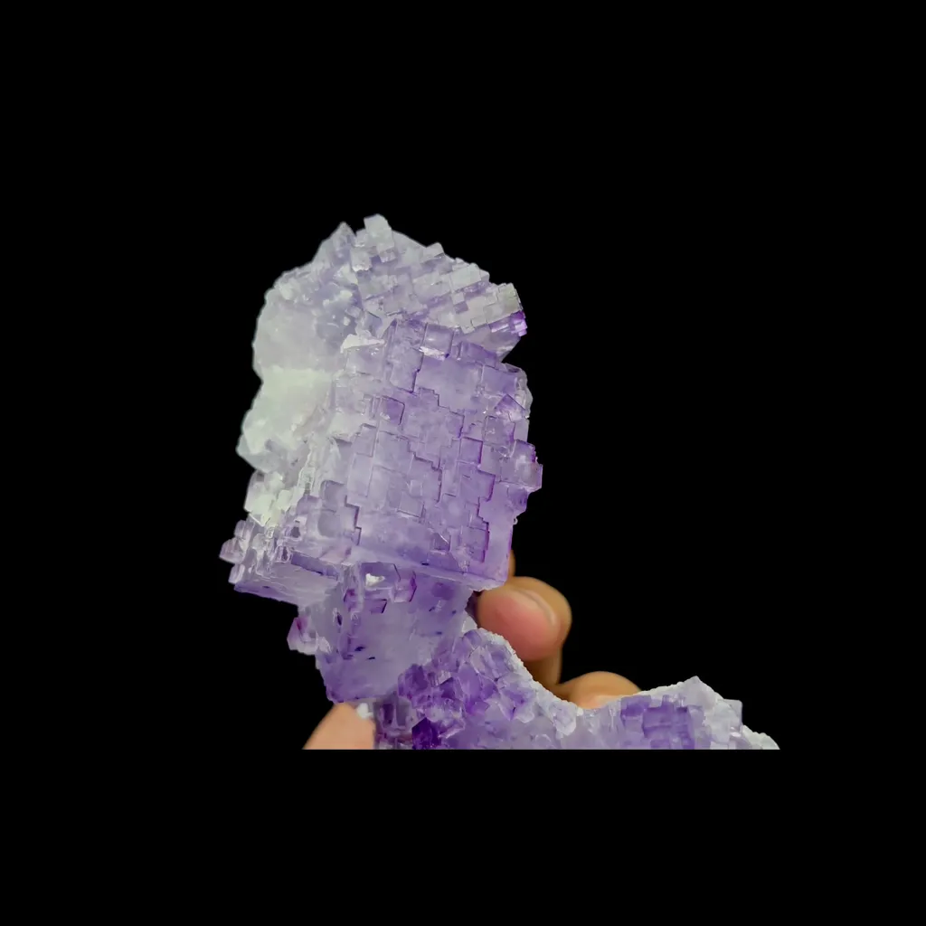 Natural Stepped Purple Fluorite Mineral Specimen,High Quality Specimen,NORTHWEST CHINA(158*95*30mm) - image 3