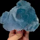 Natural Stepped Transparent Blue Fluorite Mineral Specimen,High Quality Specimen,YAO GANG XIAN,HUNAN,CHINA(118*56*58mm) - image 3