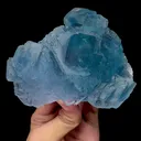 Natural Stepped Transparent Blue Fluorite Mineral Specimen,High Quality Specimen,YAO GANG XIAN,HUNAN,CHINA(118*56*58mm) - image 1