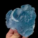 Natural Stepped Transparent Blue Fluorite Mineral Specimen,High Quality Specimen,YAO GANG XIAN,HUNAN,CHINA(118*56*58mm) - image 2