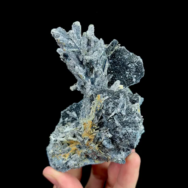 Natural Stibnite and Cacite, Mineral Specimen:Guizhou,China (80*95*85MM) - image 4