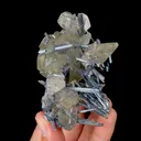 Natural Stibnite and Calcite, Mineral Specimen:Fujian,China (50*65*55MM) - image 7