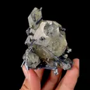 Natural Stibnite and Calcite, Mineral Specimen:Fujian,China (50*65*55MM) - image 6