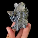 Natural Stibnite and Calcite, Mineral Specimen:Fujian,China (50*65*55MM) - image 4