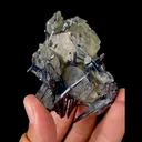 Natural Stibnite and Calcite, Mineral Specimen:Fujian,China (50*65*55MM) - image 5