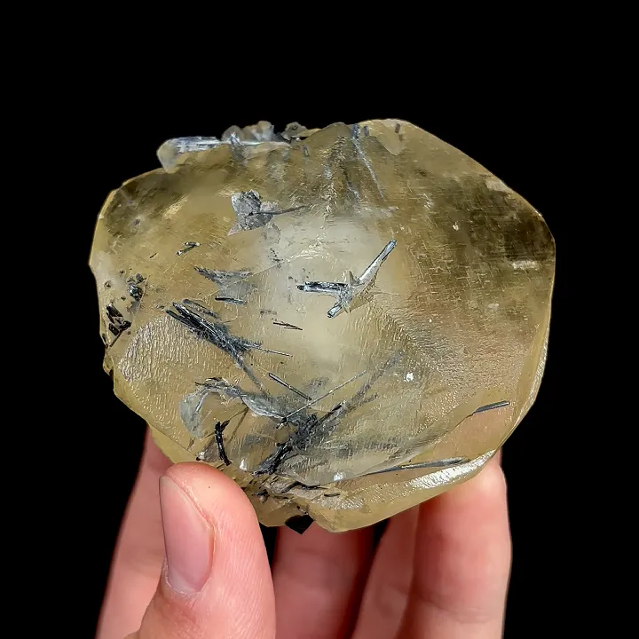 Natural Stibnite and Calcite, Mineral Specimen:Fujian,China (65*60*40MM) - image 4
