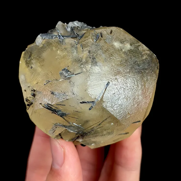 Natural Stibnite and Calcite, Mineral Specimen:Fujian,China (65*60*40MM) - image 6