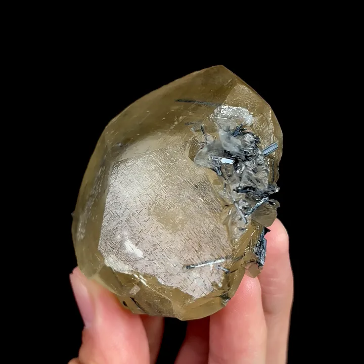 Natural Stibnite and Calcite, Mineral Specimen:Fujian,China (65*60*40MM) - image 5
