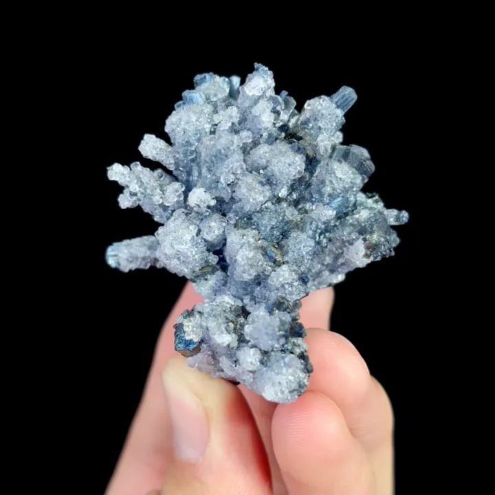 Natural Stibnite and Calcite, Mineral Specimen:Guizhou,China (45*50*40MM) - image 4