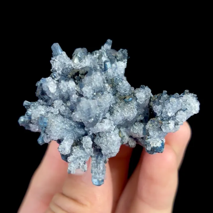 Natural Stibnite and Calcite, Mineral Specimen:Guizhou,China (45*50*40MM) - image 3