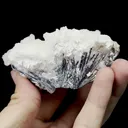 Natural Stibnite and Calcite Mineral Specimen,High Quality Specimen,GUIZHOU,CHINA(80*45*35mm) - image 4