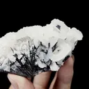 Natural Stibnite and Calcite Mineral Specimen,High Quality Specimen,GUIZHOU,CHINA(80*45*35mm) - image 2