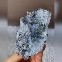 Natural Stibnite and Calcite Symbiosis comes from Guizhou,China 85*100*60MM - image 2