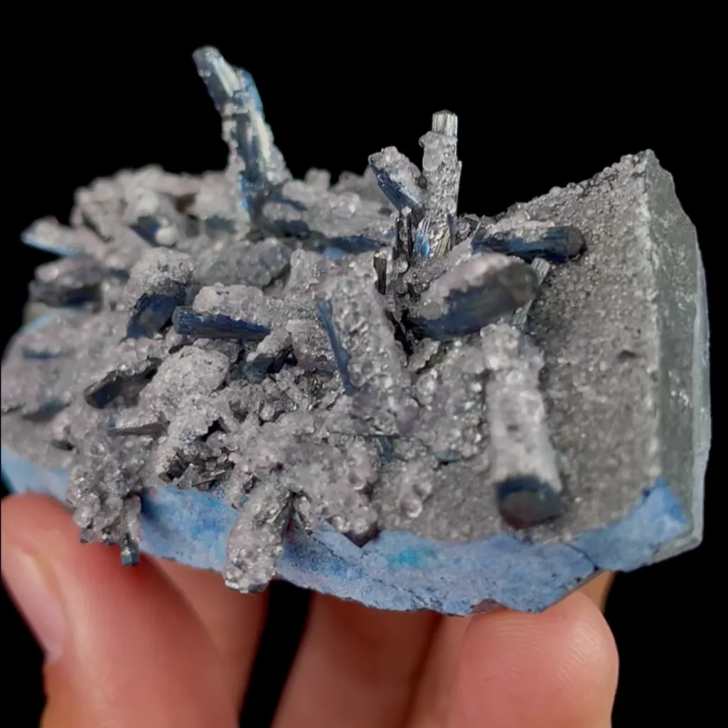 Natural Stibnite and Calcite,Mineral Specimen:Guizhou,China (80*35*30MM) - image 3