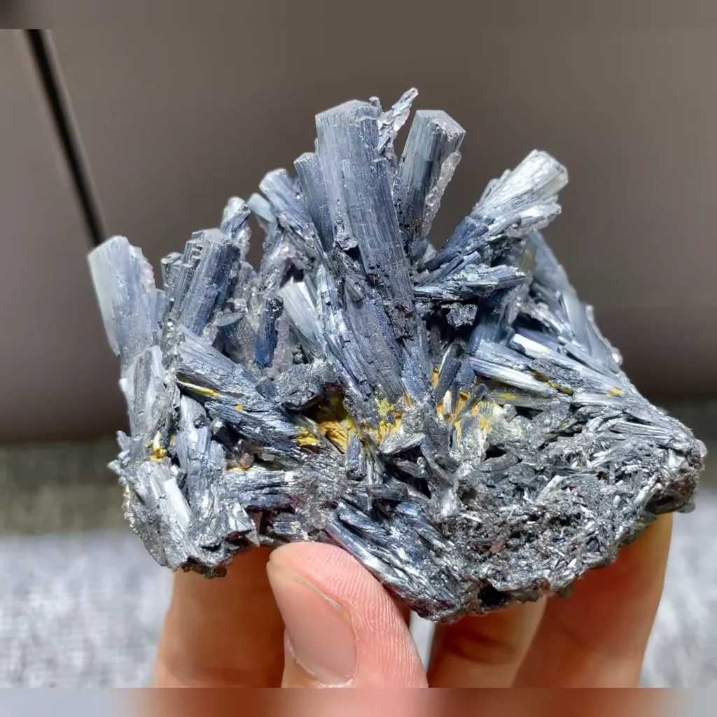 Natural Stibnite comes from Hunan,China 80*60*40MM image