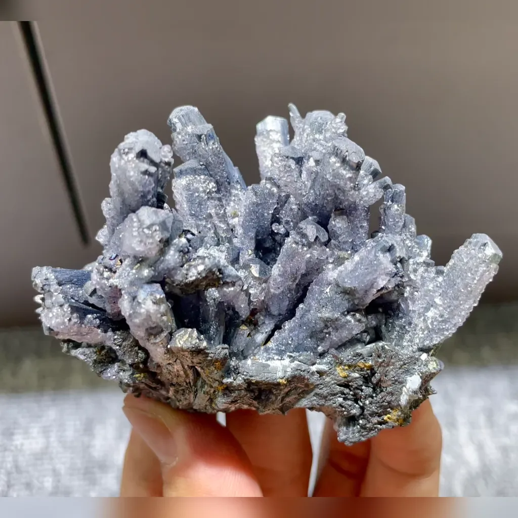 Natural Stibnite comes from Hunan,China 80*60*40MM - image 2