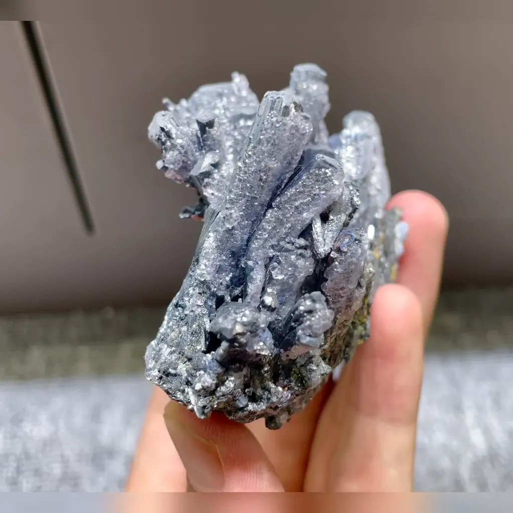 Natural Stibnite comes from Hunan,China 80*60*40MM - image 3