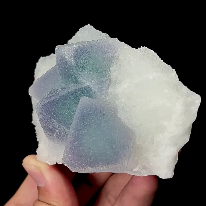 Natural Sugar Blue Fluorite,Pyramid Mineral Specimen:FUJIAN (90*50*60mm) - image 3