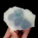 Natural Sugar Blue Fluorite,Pyramid Mineral Specimen:FUJIAN (90*50*60mm) - image 1