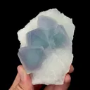 Natural Sugar Blue Fluorite,Pyramid Mineral Specimen:FUJIAN (90*50*60mm) - image 2