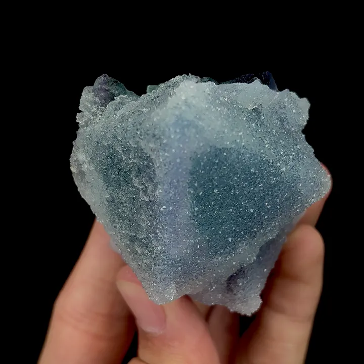 Natural Sugar Flint Blue Fluorite,Octahedron Mineral Specimen:FUJIAN (52*60*35mm) - image 2