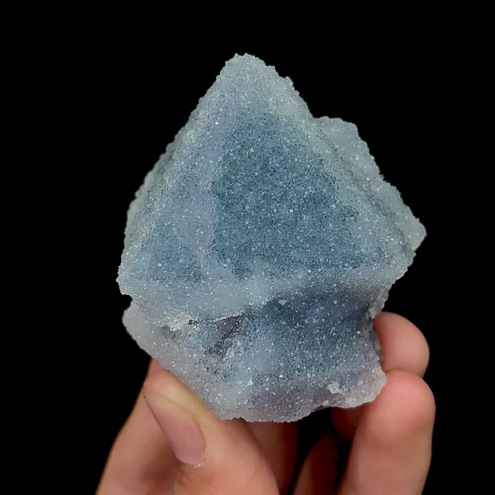 Natural Sugar Flint Blue Fluorite,Octahedron Mineral Specimen:FUJIAN (52*60*35mm) image