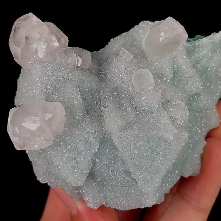 Natural Sugar Fluorite and Calcite, Mineral Specimen: Fujian,China (75*70*50MM) - image 4