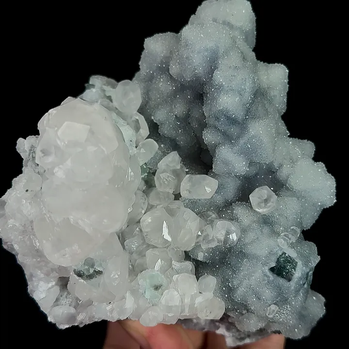 Natural Sugar Fluorite and Calcite, Mineral Specimen:Fujian,China (110*105*65MM) image