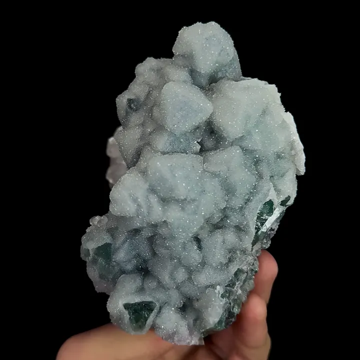 Natural Sugar Fluorite and Calcite, Mineral Specimen:Fujian,China (110*105*65MM) - image 3